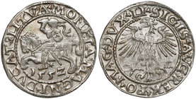 Zygmunt II August, Półgrosz Wilno 1552 - tarcza prosta