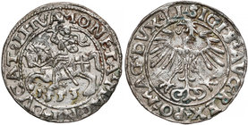 Zygmunt II August, Półgrosz Wilno 1553 - mała data R3