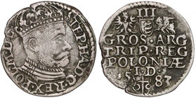 Stefan Batory, Trojak Olkusz 1583 - ID wysoko R3