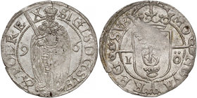 Zygmunt III Waza, 1 öre Sztokholm 1596 - piękny R3