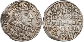 Zygmunt III Waza, Trojak Poznań 1593 - wydłużona