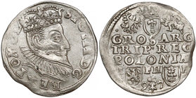 Zygmunt III Waza, Trojak Poznań 1597 - data u dołu
