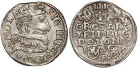 Zygmunt III Waza, Trojak Bydgoszcz 1595 - kula nad FS