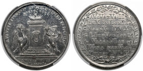 August II Mocny, Medal Gdańsk dla upamiętnienia śmierci króla 1733 r. R4
