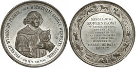 1873 r. Medal 400-lecie urodzin Mikołaja Kopernika - piękny stan