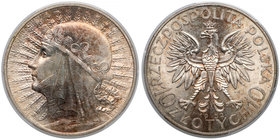 Głowa Kobiety 10 złotych 1932 zn, Warszawa