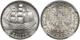 Żaglowiec 2 złote 1936