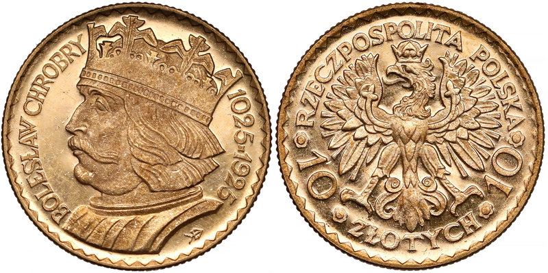10 złotych 1925 Chrobry - moneta o cechach lustrzanki
 Przepiękna moneta. O ile...