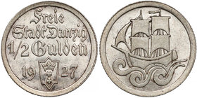Wolne Miasto Gdańsk, 1/2 guldena 1927