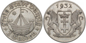Wolne Miasto Gdańsk, 2 guldeny 1932 Koga - rzadkie