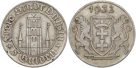 Wolne Miasto Gdańsk, 5 guldenów 1932 Kościół