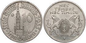 Wolne Miasto Gdańsk, 10 guldenów 1935 RR