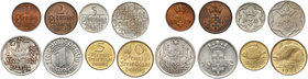 WMG zestaw MENNICZYCH monet, 1 fenig - 1 gulden 1923-37 (8szt)