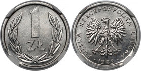Destrukt 1 złoty 1989 - końcówka blachy