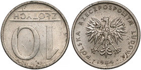Destrukt 10 złotych 1984 - odwrotka