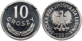 10 groszy 1980 - lustrzany