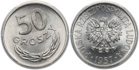 50 groszy 1957 - skrętka