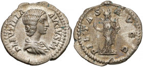 Plautilla (żona Karakalli), Denar Rzym (202-205) - Pietas