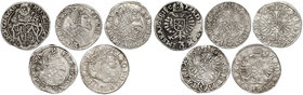 Bohemia, 3 Kreuzer 1638-69 (5pcs)
