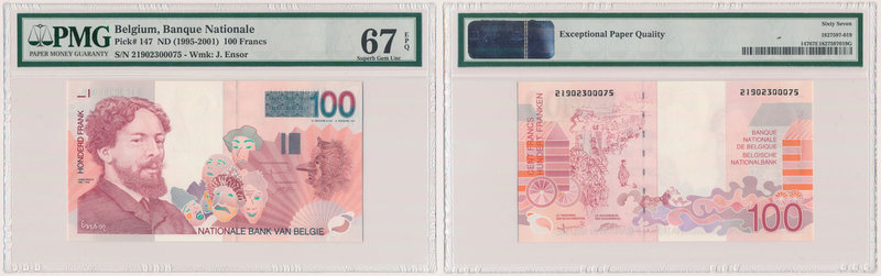 Belgium, 100 Francs (1995-2001) 
Belgia, 100 francs (1995-2001) 
 A 100 Francs...