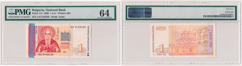 Bulgaria, 1 Lev 1999
Bułgaria, 1 lev 1999
 

Grade: PMG 64 
Reference: Pick...