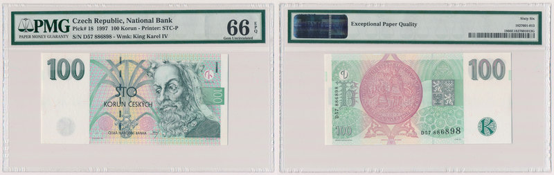 Czech Republic, 100 Korun 1997
Czechy, 100 korun 1997
 

Grade: PMG 66 EPQ ...