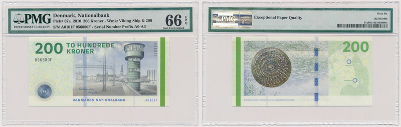 Denmark, 200 Kroner 2010
Dania, 200 kroner 2010
 Signatures: Nils Bernstein & ...