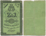 Powstanie listopadowe, 1 złoty 1831 - Głuszyński - papier gruby