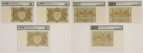 50 złotych 1929 - PMG 63-58 (3szt)