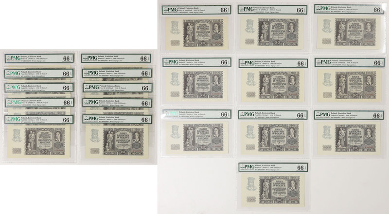 20 złotych 1940 - K - PMG 66 EPQ (10szt)
 

Grade: PMG 66 EPQ 
Reference: Mi...
