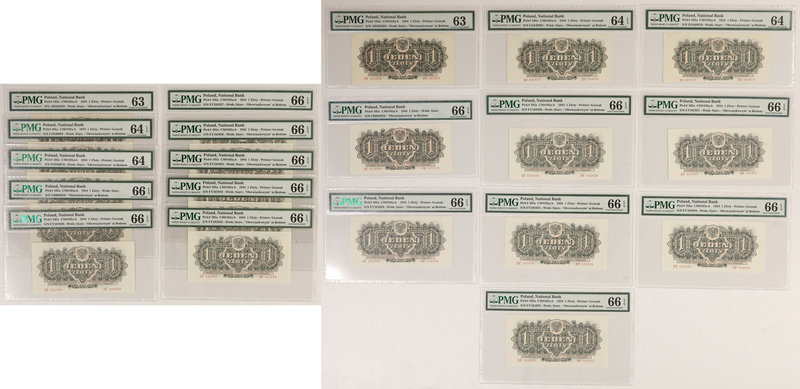1 złoty 1944 ...owym - PMG 66-63 (10szt)
 Atrakcyjny zestaw handlowo-inwestycyj...