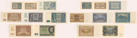 Zestaw banknotów 1 - 500 złotych 1940-1941 (8szt)
