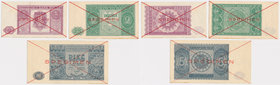 1, 2 i 5 złotych 1946 - SPECIMEN - zestaw (3szt)