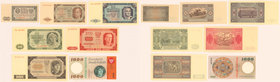 Zestaw banknotów 2 - 1.000 zł 1948-1965 (7szt)