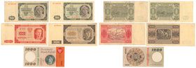 Banknoty obiegowe 1948-1965 z perforacją WZÓR (5szt)