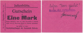 Bobrek (Bobrek), Julienhütte, 1 mk 1914