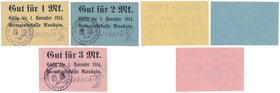 Rosdzin (Rozdzień), 1, 2 i 3 mk 1914 (3szt)