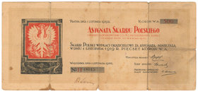Asygnata Skarbu Polskiego, 500 koron 1918