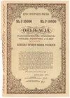 5% Poż. Długoterminowa 1920, Obligacja na 10.000 mkp - duży numerator