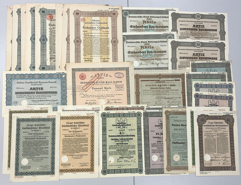 Wrocław - zestaw papierów wartościowych (32szt)