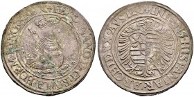 KAISER FERDINAND I. 1521-1564 
 Münzstätte Joachimsthal 
 Taler o. J. (1541/1542), Joachimsthal. Münzmeister Martin Kempf. 28.89 g. Dietiker 130. Vo...