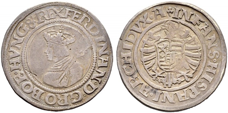 KAISER FERDINAND I. 1521-1564 
 Münzstätte Joachimsthal 
 Vierteltaler o. J. (...