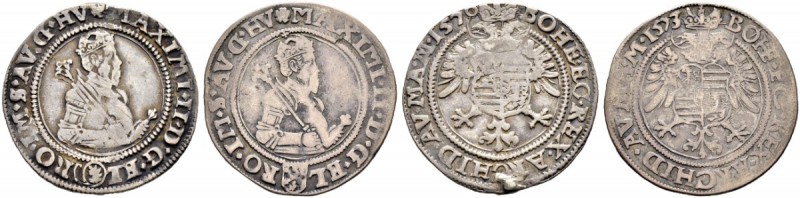 KAISER MAXIMILIAN II. 1564-1576 
 Münzstätte Kuttenberg 
 Vierteltaler 1573 un...