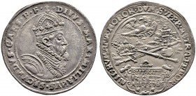 KAISER MAXIMILIAN II. 1564-1576 
 Medaillen Kaiser Maximilians II. 
 Silbermedaille 1576. Auf seinen Tod in Regensburg. Gekrönte Büste r. Rv. Adler ...