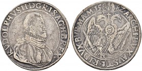 KAISER RUDOLF II. 1576-1612 
 Münzstätte Joachimsthal 
 Taler 1582, Joachimsthal. Münzmeister Georg und Lucie Kadner. 28.30 g. Dietiker 372. Donebau...