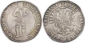 KAISER FERDINAND II. 1618-1637 
 Münzstätte Prag 
 Taler 1624, Prag. Münzmeister Hans Suttner. 28.30 g. Dietiker 713. Donebauer 2199. Dav. 3136. Seh...
