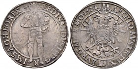 KAISER FERDINAND II. 1618-1637 
 Münzstätte Prag 
 Taler 1624, Prag. Münzmeister Hans Suttner. Dietiker 713. Donebauer 2199. Dav. 3136. Sehr schön /...