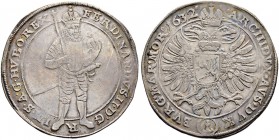 KAISER FERDINAND II. 1618-1637 
 Münzstätte Prag 
 Taler 1632, Prag. Münzmeister Tobias Schuster. 28.88 g. Dietiker 717. Donebauer 2228. Dav. 3136. ...