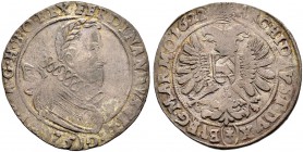 KAISER FERDINAND II. 1618-1637 
 Münzstätte Kuttenberg 
 Kipper-Halbtaler zu 75 Kreuzer 1622, Kuttenberg. Münzmeister Sebastian Hölzl. 12.32 g. Diet...