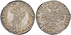 KAISER FERDINAND II. 1618-1637 
 Münzstätte Joachimsthal 
 Taler 1625, Joachimsthal. Münzmeister Gregor Steinmüller. 29.30 g. Dietiker 724. Donebaue...